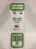 EG139 - Styrene Strip - 0.030 x 0.250 (10pc)