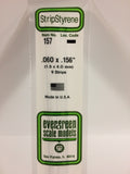 EG157 - Styrene Strip - 0.060 x 0.156 (9pc)