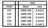 EG177 - Styrene Strip - 0.100 x 0.156 (7pc)