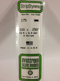 EG179 - Styrene Strip - 0.100 x 0.250 (6pc)
