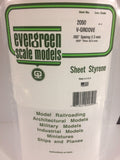 EG2050 - Styrene - V Groove Siding - 0.050 Spacing