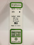 EG221 - Plastic Rod - 0.047 (10pc)