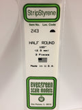 EG243 - Plastic Half Round - 0.100 (3pc)