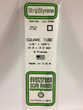 EG252 - Plastic Square Tube - 0.125 (3pc)