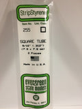 EG255 - Plastic Square Tube - 0.312 (2pc)
