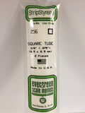 EG256 - Plastic Square Tube - 0.375 (2pc)