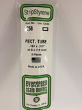 EG258 - Plastic Rectangular Tube - 0.188 (2pc)