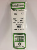 EG259 - Plastic Rectangular Tube - 0.250 (2pc)