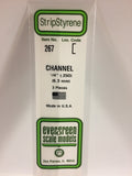 EG267 - Plastic Channel - 0.250 (3pc)