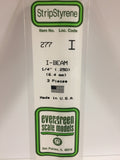 EG277 - Plastic I-Beam - 0.250 (3pc)