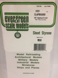 EG4101 - Styrene - Clapboard Siding - 0.100 Spacing