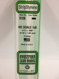 EG8106 - Styrene Strip - 1 x 6 - 10pc (HO Scale)