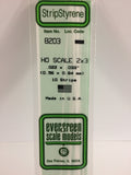 EG8203 - Styrene Strip - 2 x 3 - 10pc (HO Scale)