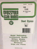 Evergreen - EG9100 - Polystyrene Sheet - White - 0.100" - 1pc