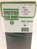 Evergreen - EG9514 - Polystyrene Sheet - Opaque Black - 0.03" - 2pc