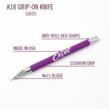 Excel - EXL16018 - K18 Grip-On Knife with Cap