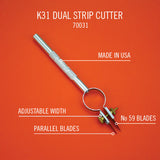 Excel - EXL30608 - Adjustable Dual Blade Strip Cutter + 2 Blades