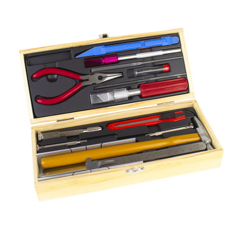 Excel - Deluxe Railroad Tool Set with Wooden Storage Box - 271-44289