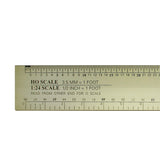 Excel - EXL55778 - 12" Deluxe Model Reference Ruler - Gold