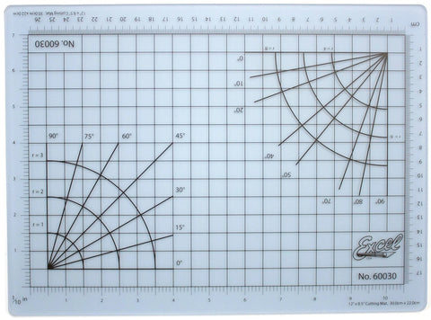 Excel - EXL60030 - 8.5" X 12" Cutting Mat - Clear