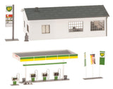Faller - FAL-130345 - BP Petrol Station with Service Bay (HO Scale)