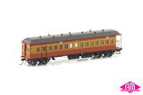 NSWGR End Platform Cars Set 58 Venetian Red & Russet Mansard Roof FO003 (8 Car set)