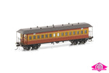 NSWGR End Platform Cars Set 58 Venetian Red & Russet Mansard Roof FO003 (8 Car set)