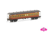 NSWGR End Platform Cars Set 58 Venetian Red & Russet Mansard Roof FO003 (8 Car set)