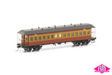 NSWGR End Platform Cars Set 58 Venetian Red & Russet Mansard Roof FO003 (8 Car set)