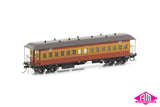 NSWGR End Platform Cars Set 58 Venetian Red & Russet Mansard Roof FO003 (8 Car set)