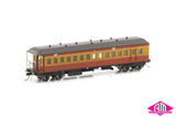 NSWGR End Platform Cars Set 58 Venetian Red & Russet Mansard Roof FO003 (8 Car set)