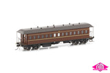 NSWGR End Platform Cars Set 58 Indian Red Mansard Roof FO004 (8 Car set)