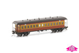 NSWGR End Platform Cars Set 36 Venetian Red & Russet Elliptical Roof FO005 (8 Car set)