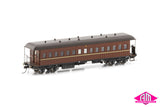 NSWGR End Platform Cars Set 36 Indian Red Elliptical Roof FO006 (8 Car set)