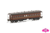 NSWGR End Platform Cars Set 36 Indian Red Elliptical Roof FO006 (8 Car set)