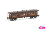 NSWGR End Platform Cars Set 36 Indian Red Elliptical Roof FO006 (8 Car set)