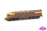 NSWGR 42 Class Locomotive - Indian Red - Austerity (N Scale)