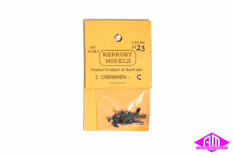 KM-H23 - Crewman C (Sit + Shovel) (HO Scale)