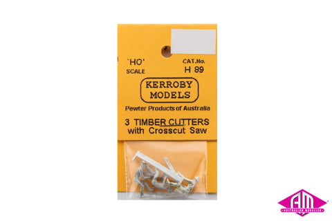 KM-H89 - Timber Cutters with Crosscut Saw (HO Scale)