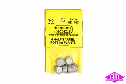 KM-HD103 Barrel Pot Plant (6 Half Barrels for Plants)