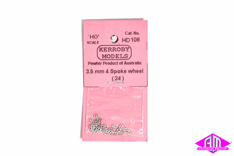 KM-HD108 3mm Spoked Wheels (24 - 4 Spoles)