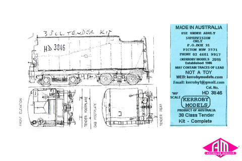 KM-HD3846 38 Class Tender Kit Complete