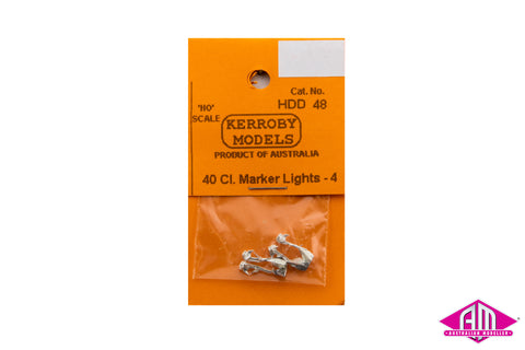 KM-HDD048 - 40 CL. Class Marker Lights - 4pc (HO Scale)