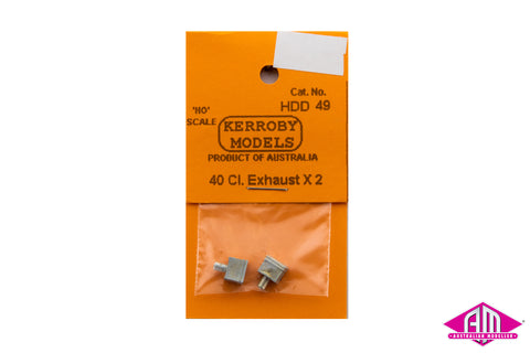KM-HDD049 - 40 Class Square Exhaust (HO Scale)