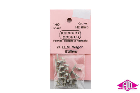 KM-HDilm5 - I.L.M. Wagon Buffers - 24pc (HO Scale)