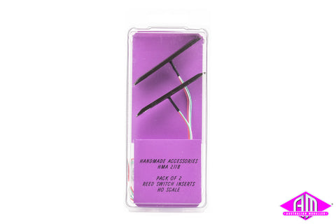 HMA - Reed switch inserts for HO track x2