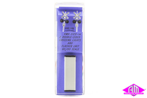 HMA - crossing signal double sided with flasher unit "Railway" x2 HO