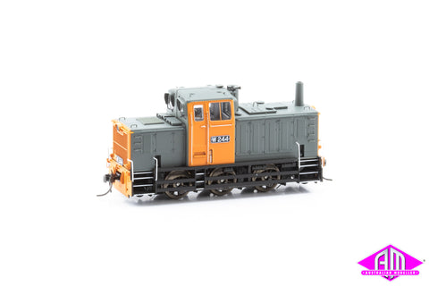 W Class Locomotive W 244 Rebuilt Body Orange/Grey