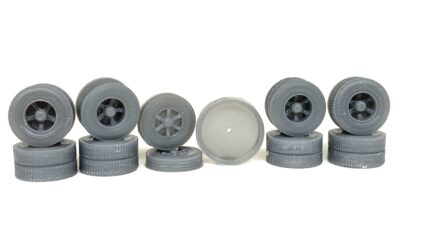 IF-DET021 - 5 Spoked Truck Wheels (HO Scale)