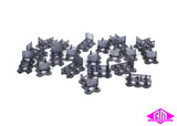 IF-DET019 - Black VR Mesh Shunters Steps - 20pc (HO Scale)
